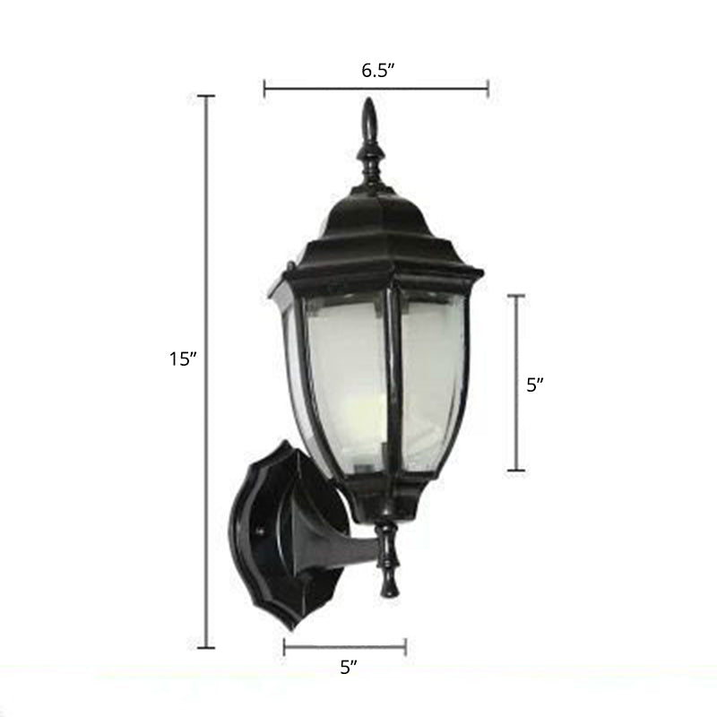 Vivolux | Bell Garden Wandverlichting Ideeën Vintage Aluminium 1-Licht Wandlamp met Glazen Kap