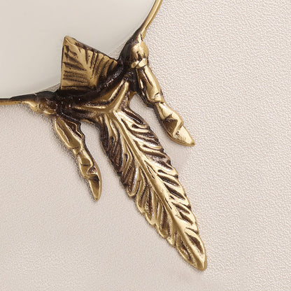 Vivolux | Kegel Wandlamp Traditioneel Wit Glas 1 Kop Messing Wandlamp Verlichting voor Woonkamer, 10"/13" Breed