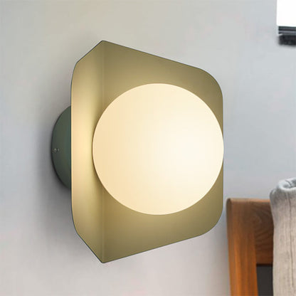 Vivolux | 1 Licht Orb Shade Wandleuchte Kinder Metall Glas Wandleuchte mit Candy Farbe für Kinderzimmer