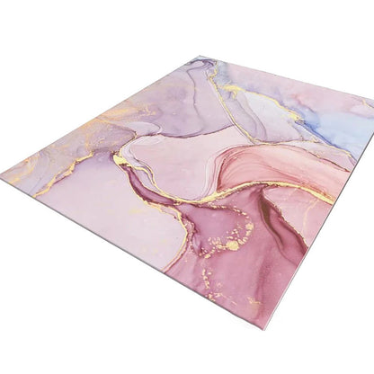 Vivolux | Lässiger Wohnzimmerteppich Mehrfarbig Abstrakt Gedruckt Teppich Synthetik Rutschfeste Unterseite Tierfreundlicher Innenraumteppich