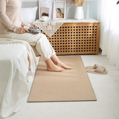 Vivolux | Rustic Effen Kleuren Tapijt Multi-Kleur Jute Binnen Tapijt Antislip Achterkant Huisdiervriendelijk Eenvoudig Onderhouds Gebied Tapijt voor Slaapkamer