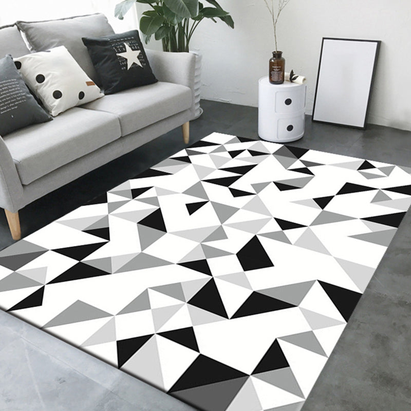 Vivolux | Eenvoudig Woonkamer Tapijt Meerdere Kleur Geometrische Print Binnen Tapijt Antislip Ondergrond Huisdiervriendelijk Gebied Tapijt