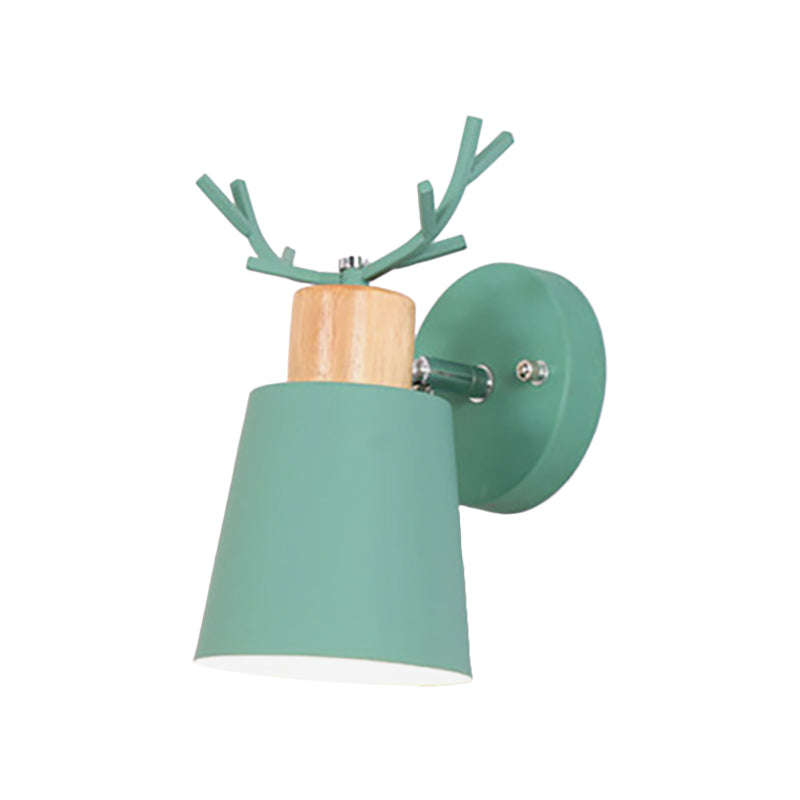 Vivolux | Draaibare Macaron Loft Groene Wandlamp Emmer Schaduw 1 Kop Metaal Wandlamp voor Entree
