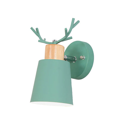 Vivolux | Draaibare Macaron Loft Groene Wandlamp Emmer Schaduw 1 Kop Metaal Wandlamp voor Entree