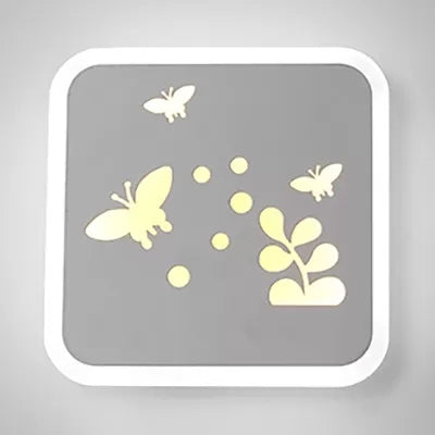 Vivolux | Slim Panel Wandlamp Cartoon Acryl Wandlicht mit süßem Muster für Kinderzimmer