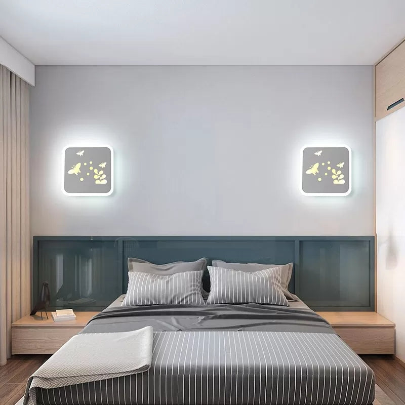 Vivolux | Slim Panel Wandlamp Cartoon Acryl Wandlicht mit süßem Muster für Kinderzimmer