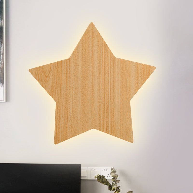 Vivolux | Moderne Slim Paneel Ster Wandlamp Houten LED Wandlicht voor Gang Keuken