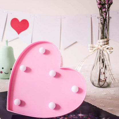 Vivolux | Liefdevolle Hartvormige Batterij Nachtlamp Decoratieve Plastic Trouwerij Feest LED Feestverlichting