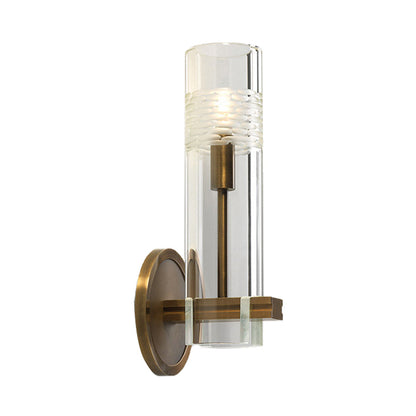Vivolux | Traditionelle Rohrwandmontaged Beleuchtung Klarglas 1/2 Köpfe Wandlampen in Gold für das Wohnzimmer