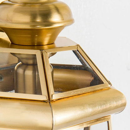 Vivolux | 1 Glühbirnen-Glas-Halterlampe Tradition Klarglas Wandbeleuchtung Leuchte in Schwarz/Messing für Nachttische