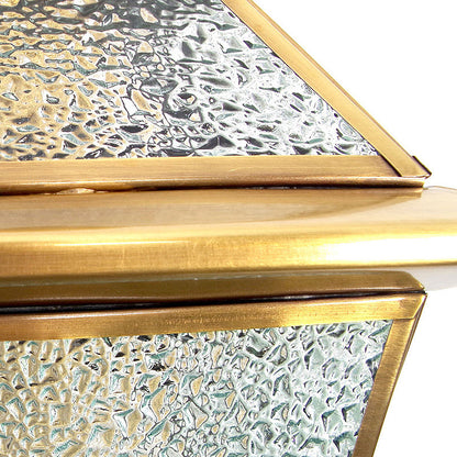 Vivolux | Gebogen Arm Wandlamp Traditioneel Helder/Strukturglas 1 Glühbirne Wandmontierte Lampe für Balkon