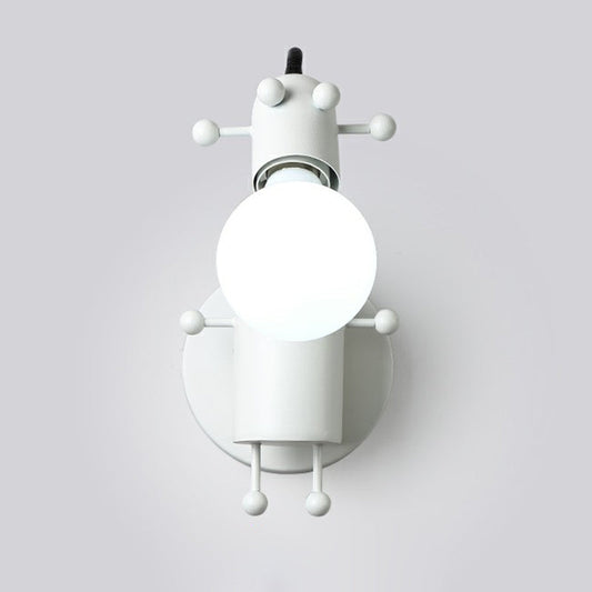 Vivolux | Flexibele Giraffe Kinder Bedzijde Wandlamp Metaal 1 Peertje Cartoon Lees Wandlamp met Kaal Peertje Ontwerp