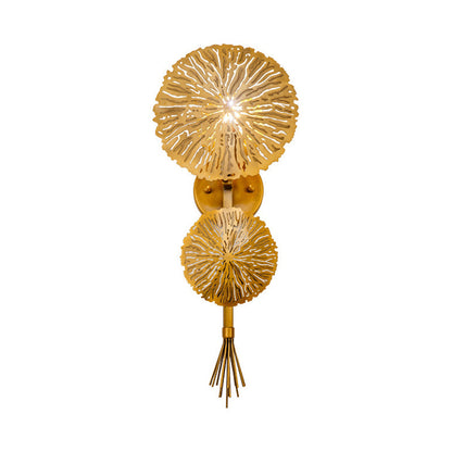 Vivolux | Traditionale Runde Wandmontagebeleuchtung Metall 1 Kopf Wandlampen in Gold