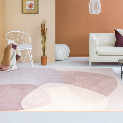 Vivolux | Einfache Farbkombination Teppich Mehrfarbig Synthetik Teppich Rutschfeste Unterlage Pflegeleicht Haustierfreundlicher Innenraumteppich für Zuhause