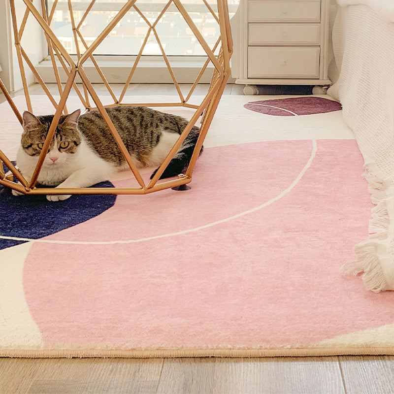 Vivolux | Einfache Farbkombination Teppich Mehrfarbig Synthetik Teppich Rutschfeste Unterlage Pflegeleicht Haustierfreundlicher Innenraumteppich für Zuhause