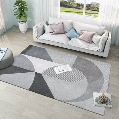 Vivolux | Zeitgenössischer Farbkombination Teppich Mehrfarbig Polyester Bereichsteppich Anti-Rutsch-Rücken Waschbarer Innen Teppich für das Wohnzimmer