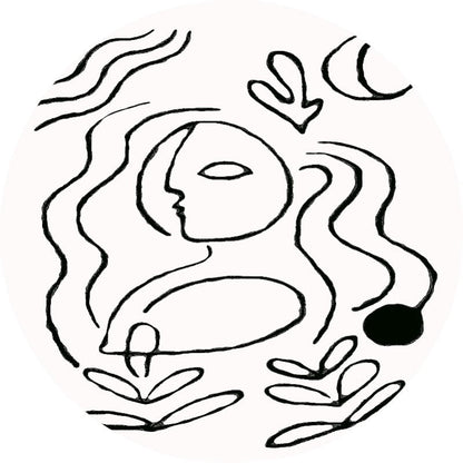 Vivolux | Kreativer Dekorationsteppich Weiß Handbedruckter Innen teppich Polypropylen Haustierfreundlich Leicht zu pflegen Teppichfläche