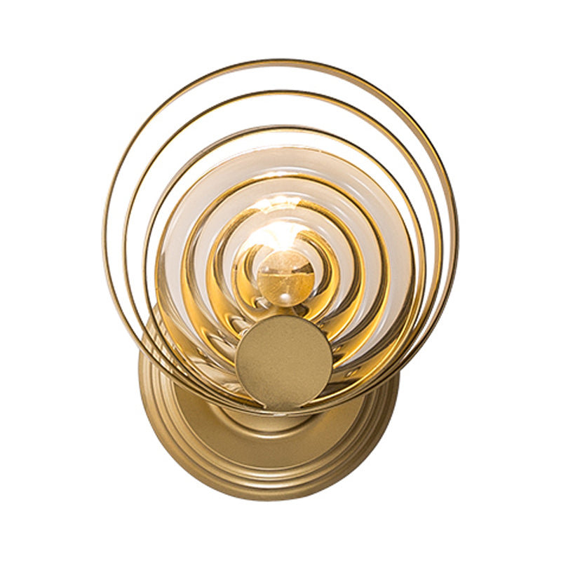 Vivolux | Metalen Cirkel Wandlamp Traditie 1/2 Lampen Gouden Wandlamp Lichtarmatuur voor Nachttafel
