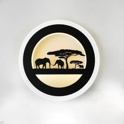 Vivolux | Schwarze natürliche Sicht Wandleuchte moderne stilvolle Acryl Wandleuchte für Wohnzimmer Korridor