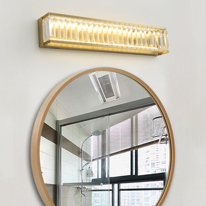 Vivolux | 10"/10.5"/16" Breite Runde/Rechteckige Wandleuchte Traditionelles Kristall Messing LED Wandleuchte für Schlafzimmer