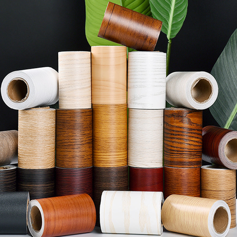 Vivolux | Selbstklebende Holzähnliche Tapetenbordüre Nicht-Gewebte Industrielle Wanddekoration für das Wohnzimmer
