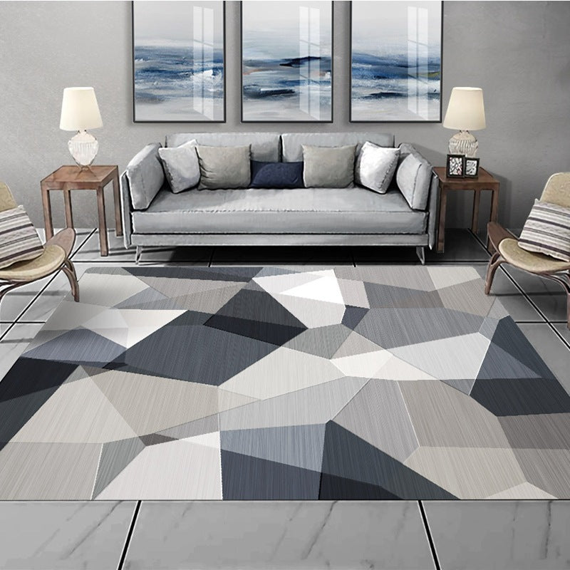 Vivolux | Multicolourige Relaxmat Polypropyleen Geo Gedrukt Binnenkleed Antislip Ondergrond Vlekbestendige Gebiedskleed voor Woonkamer