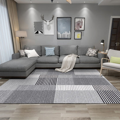 Vivolux | Multicolourige Relaxmat Polypropyleen Geo Gedrukt Binnenkleed Antislip Ondergrond Vlekbestendige Gebiedskleed voor Woonkamer