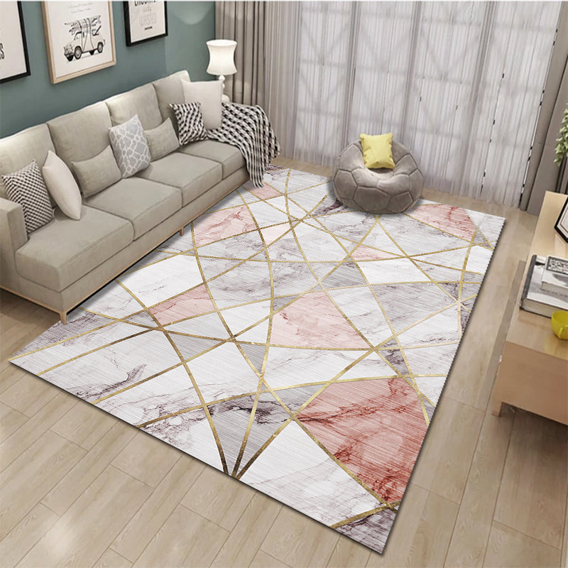 Vivolux | Ontspannend Woonkamer Tapijt Multi Color Geometrisch Patroon Gebied Tapijt Polypropyleen Antislip Achterkant Wasbaar Gebied Tapijt