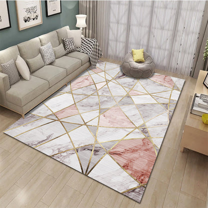 Vivolux | Ontspannend Woonkamer Tapijt Multi Color Geometrisch Patroon Gebied Tapijt Polypropyleen Antislip Achterkant Wasbaar Gebied Tapijt