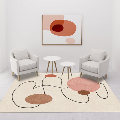 Vivolux | Western Dekoration Teppich Multicolor Farbblock Bereich Teppich Polypropylen Anti-Rutsch haustierfreundlicher Indoor Teppich für das Wohnzimmer
