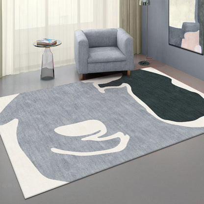 Vivolux | Scandinavisch Kleurblok Vloerkleed Multi Gekleurd Polypropyleen Gebied Vloerkleed Antislip Ondergrond Huisdier Vriendelijk Binnen Vloerkleed voor Decor