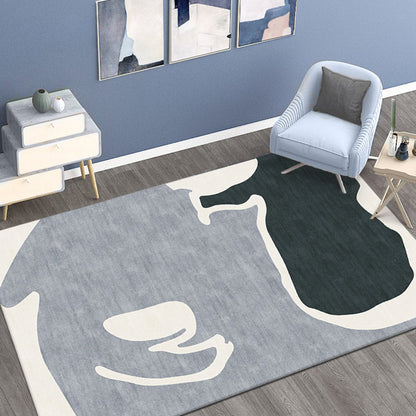 Vivolux | Scandinavisch Kleurblok Vloerkleed Multi Gekleurd Polypropyleen Gebied Vloerkleed Antislip Ondergrond Huisdier Vriendelijk Binnen Vloerkleed voor Decor