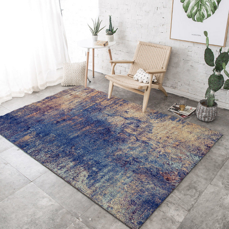 Vivolux | Nordic Abstract Bedruckter Teppich Mehrfarbig Polyester Bereichsteppich Rutschfeste Rückseite Haustierfreundlicher Innenraumteppich für das Wohnzimmer