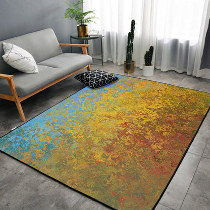 Vivolux | Nordic Abstract Bedruckter Teppich Mehrfarbig Polyester Bereichsteppich Rutschfeste Rückseite Haustierfreundlicher Innenraumteppich für das Wohnzimmer