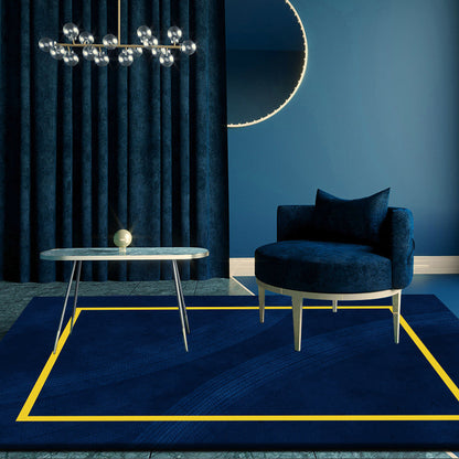 Vivolux | Multicolor geometrisch bedruckter Teppich Baumwollmischung Neuheit Teppich rutschfeste Rückseite haustierfreundlicher Innenbodenbelag für das Wohnzimmer