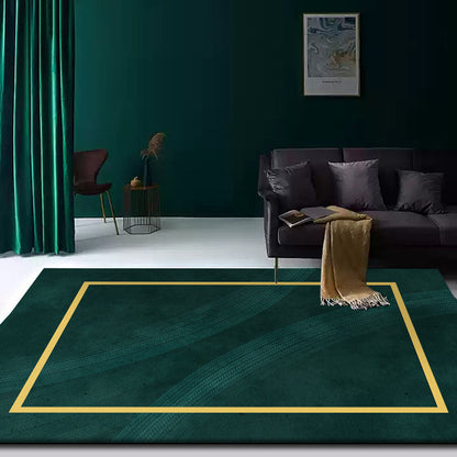 Vivolux | Multicolor geometrisch bedruckter Teppich Baumwollmischung Neuheit Teppich rutschfeste Rückseite haustierfreundlicher Innenbodenbelag für das Wohnzimmer