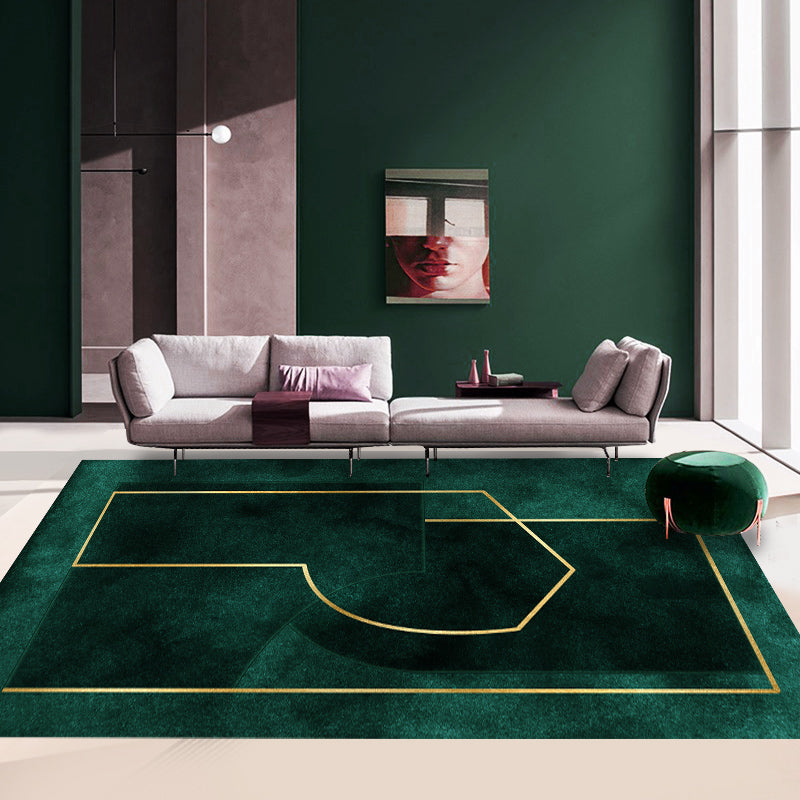 Vivolux | Multicolor geometrisch bedruckter Teppich Baumwollmischung Neuheit Teppich rutschfeste Rückseite haustierfreundlicher Innenbodenbelag für das Wohnzimmer