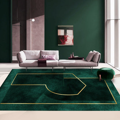 Vivolux | Multicolor geometrisch bedruckter Teppich Baumwollmischung Neuheit Teppich rutschfeste Rückseite haustierfreundlicher Innenbodenbelag für das Wohnzimmer