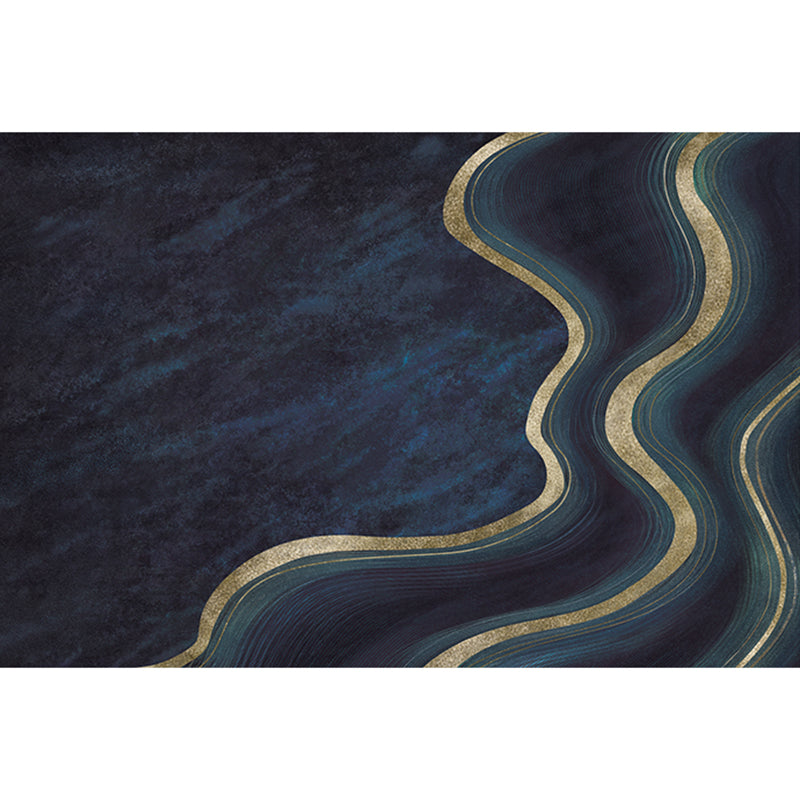 Vivolux | Multicolor moderner Teppich Polypropylen Geo-gedruckter Bereichsteppich mit rutschfester Rückseite fleckenresistenter Indoor-Teppich für das Wohnzimmer