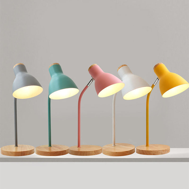 Vivolux | Taschenlampenförmige schwenkbare Tischleuchte Macaron Metall 1-Licht Nachtlampe für Kinderzimmer
