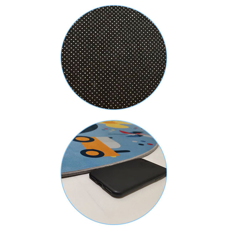 Vivolux | Lieve auto bedrukte tapijt Multi-kleur katoenmengsel gebied tapijt antislip vlekbestendig gemakkelijk te onderhouden binnen tapijt voor kinderen