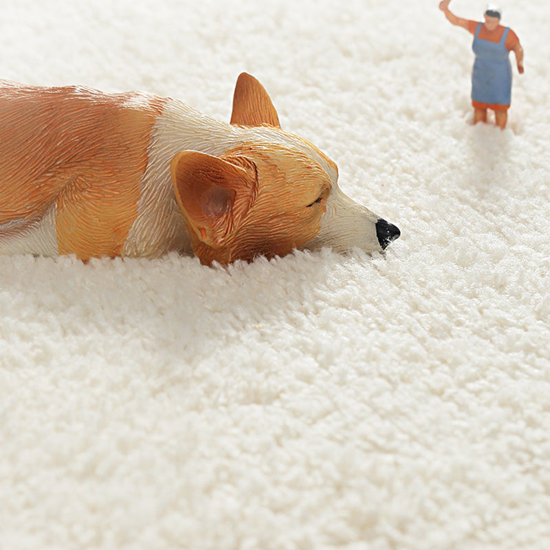 Vivolux | Multicolor Novelty Teppich Lammwolle Cartoon Gedruckter Bereich Teppich Rutschfeste Rückseite Pflegeleichtes Innenraum Teppich für Kinder