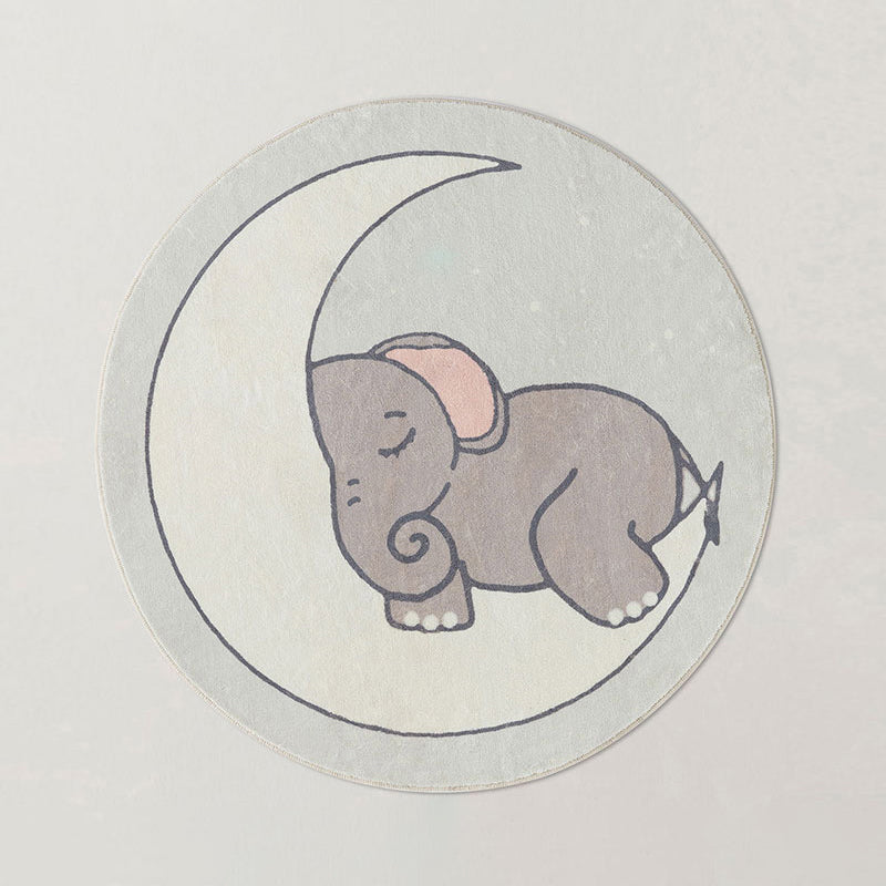 Vivolux | Multicolor Cartoon Muster Teppich Superfaser Lässiger Bereich Teppich Rutschfest Haustierfreundlich Pflegeleicht Innen Teppich für Kinder