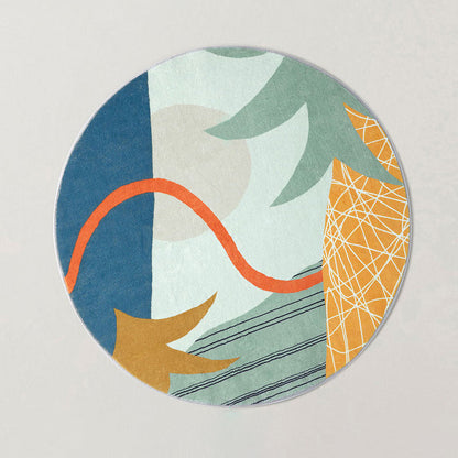 Vivolux | Multicolor Cartoon Muster Teppich Superfaser Lässiger Bereich Teppich Rutschfest Haustierfreundlich Pflegeleicht Innen Teppich für Kinder