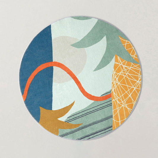 Vivolux | Multicolor Cartoon Muster Teppich Superfaser Lässiger Bereich Teppich Rutschfest Haustierfreundlich Pflegeleicht Innen Teppich für Kinder