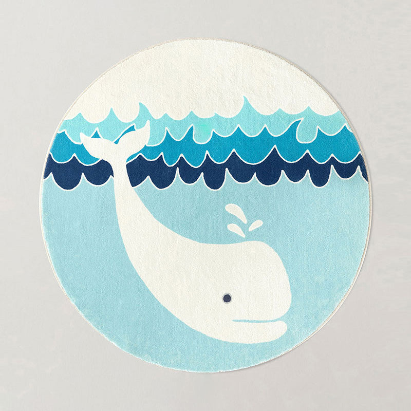 Vivolux | Multicolor Cartoon Muster Teppich Superfaser Lässiger Bereich Teppich Rutschfest Haustierfreundlich Pflegeleicht Innen Teppich für Kinder