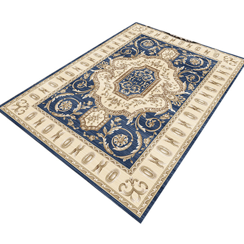 Vivolux | Multicolor Moderner Teppich Polyester Floral Gedruckter Teppich Anti-Rutsch-Rücken Fleckenresistenter Innen Teppich für das Wohnzimmer