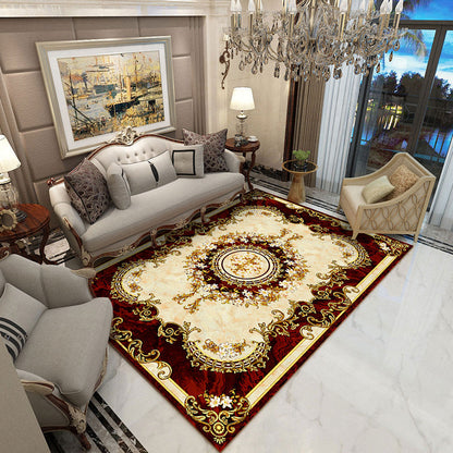 Vivolux | Multicolor novel carpet made of cotton blend with checkered pattern, non-slip, pet-friendly interior carpet for the living room