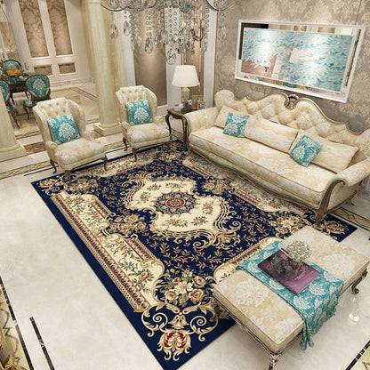 Vivolux | Multicolor novel carpet made of cotton blend with checkered pattern, non-slip, pet-friendly interior carpet for the living room