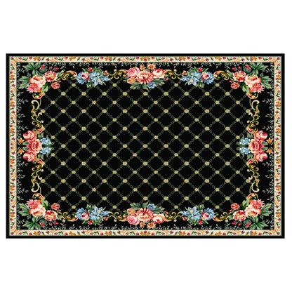 Vivolux | Multicolor novel carpet made of cotton blend with checkered pattern, non-slip, pet-friendly interior carpet for the living room